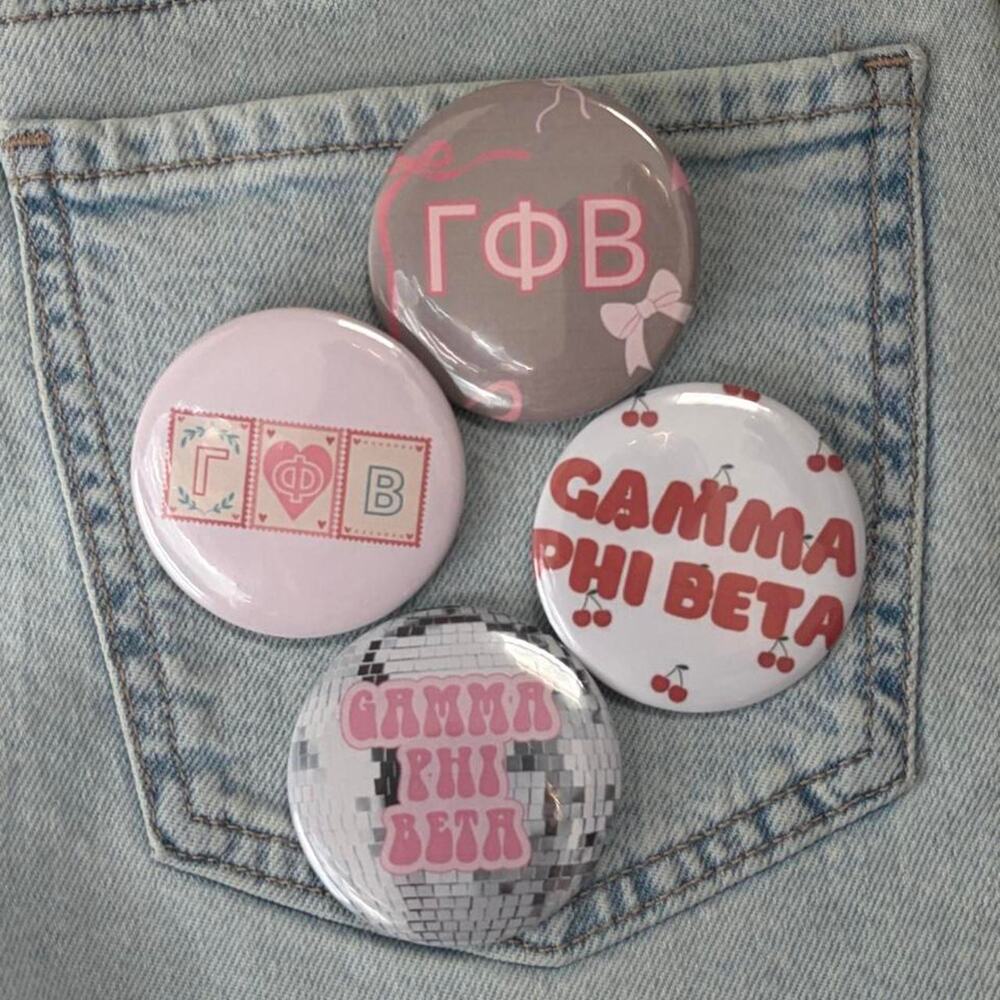 Gamma Phi Beta Sorority Button Set